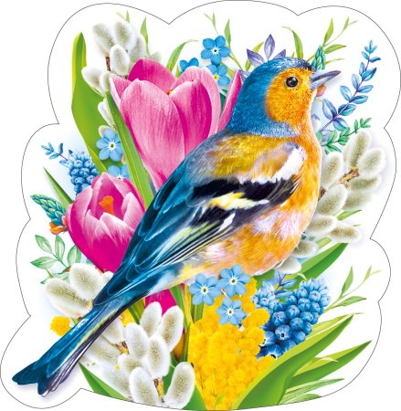 Аппликация птичка