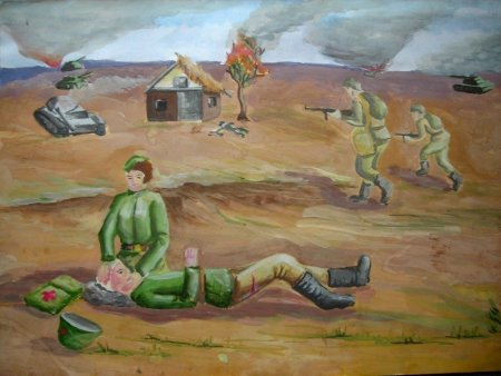 Рисунки на тему война легкие