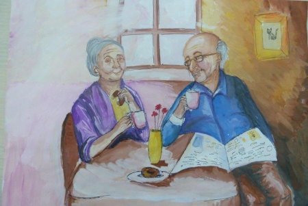 Рисунок ко Дню пожилого человека