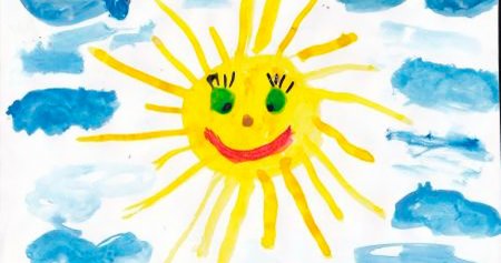 Детские рисунки солнце
