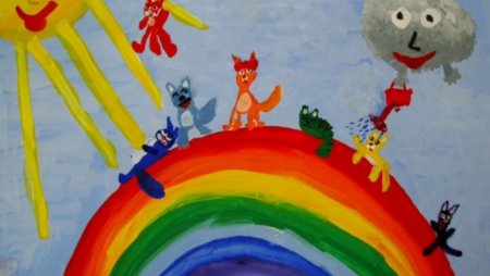 Рисунки на тему Радуга детства