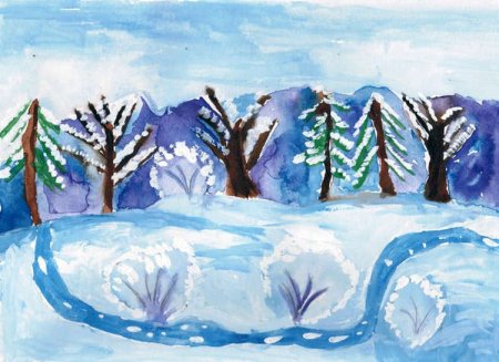 Зимушка хрустальная конкурс рисунков