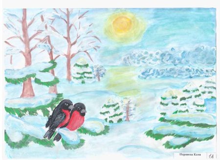 Рисунки Зимушка зима для детей