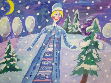 Рисование Зимушка зима