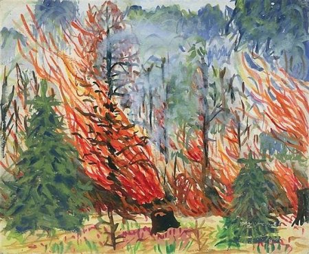 Рисунок на тему пожар