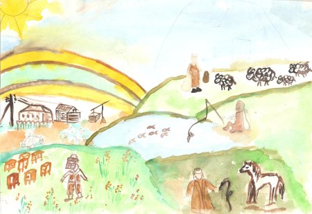 Мой край родной Башкортостан рисунок