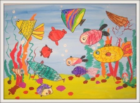 Рисование рыбы в подготовительной группе