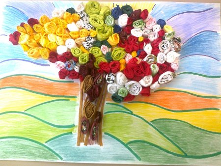 Аппликация на ватмане