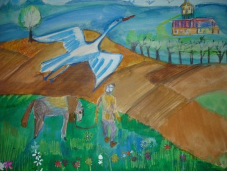 Рисунок на тему родной край Башкортостан