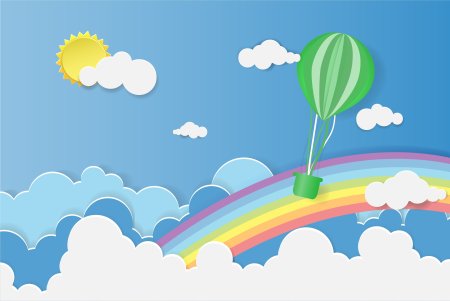Солнце Радуга облако