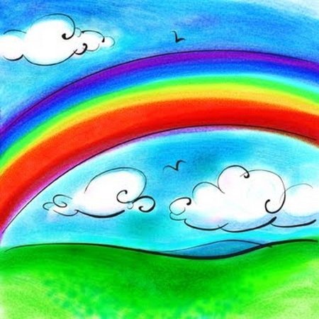Радуга нарисовать красиво
