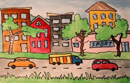 Рисуем город с детьми