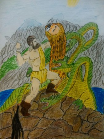 Подвиг Геракл нарисова