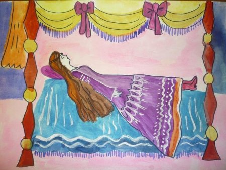 Спящая красавица рисунок