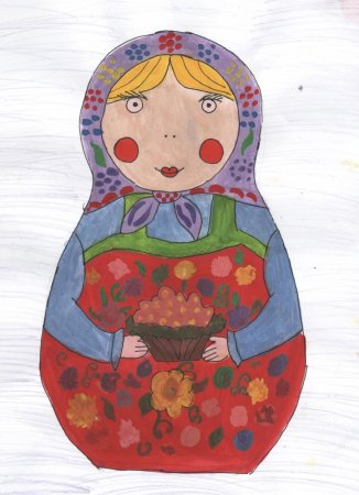 Рисование матрешки