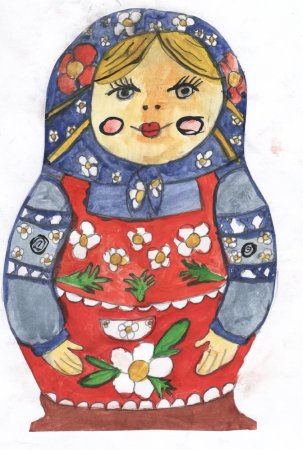 Матрешка рисунок