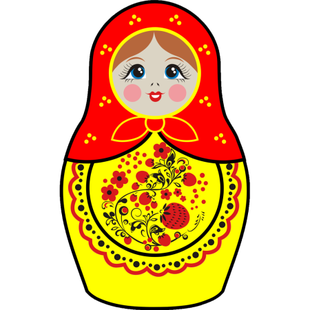 Матрёшка Городец для детей