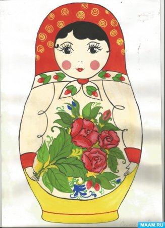 Полхов-Майданская Матрешка рисунок