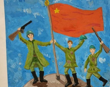 Конкурс рисунков Знамя Победы