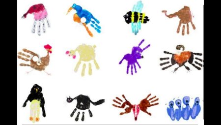 Отпечатки детских ладошек