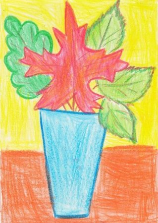 Детские рисунки осенний букет