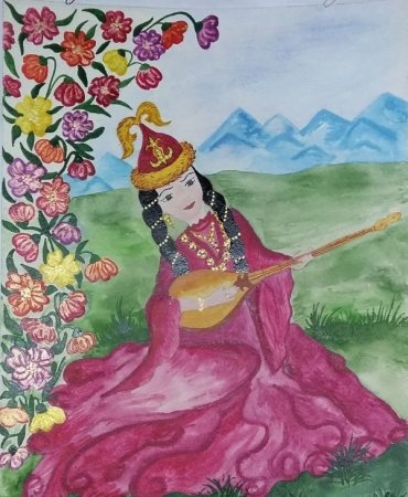 Казахстан рисунок