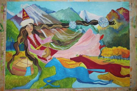 Кыргызская живопись Юрты