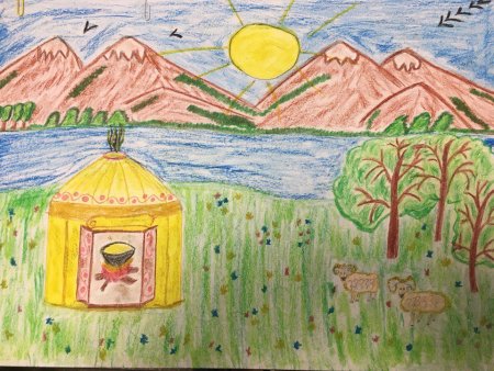 Поделка с детьми на Наурыз