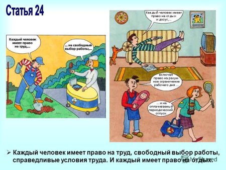 Каждый человек имеет право на труд