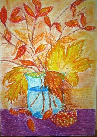 Рисование осенний букет
