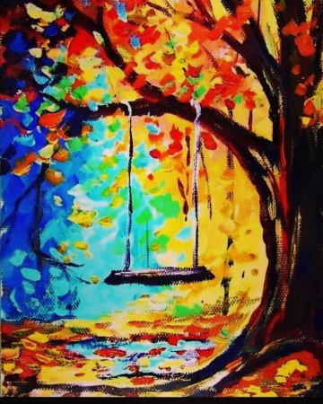 Художница Виктория Кирдий осень