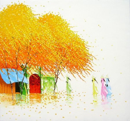 Рисование осенней природы