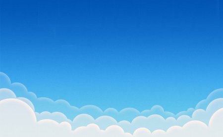 Голубое небо с облаками