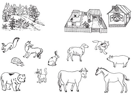 Животные задания для дошкольников