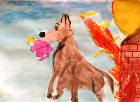 Л Толстого пожарные собаки