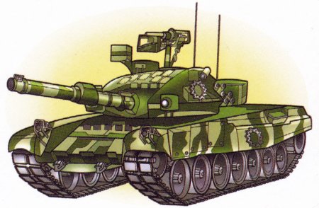 Танк военный т90 рисунок