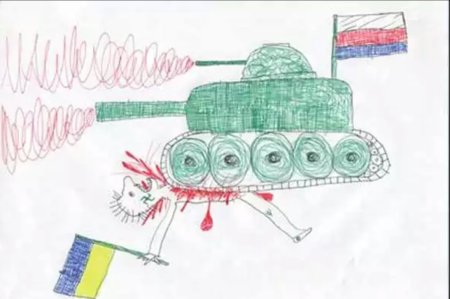 Детские рисунки воинам Донбасса