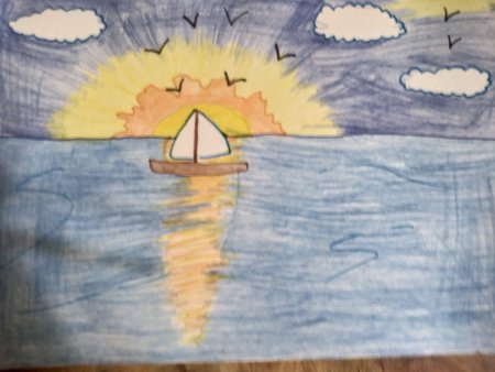 Утес рисование