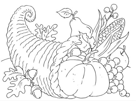 Осенняя раскраска