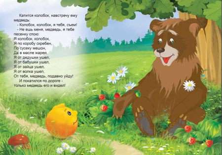 Сказка Колобок медведь