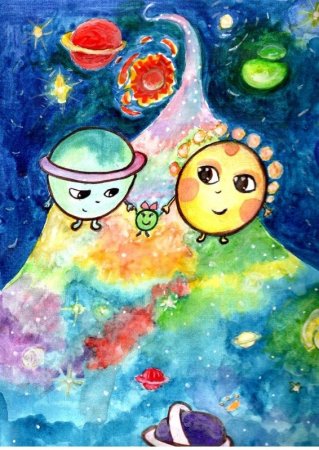 Рисунок ко Дню космонавтики