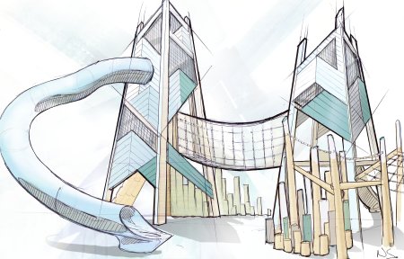 Детская площадка эскиз