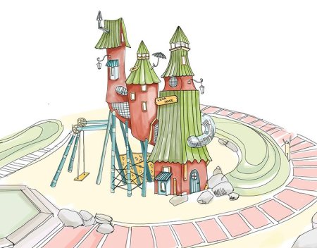 Детские площадки рисунки