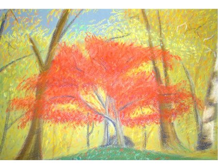 Осень восковыми мелками