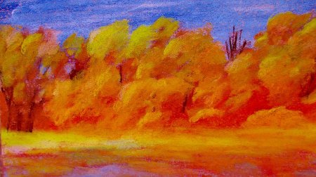 Осенний натюрморт пастелью