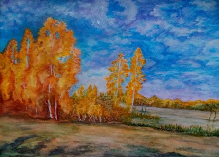 Техника фроттаж листья