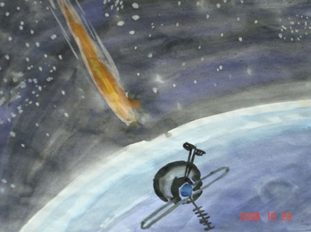 Рисование Спутник земли