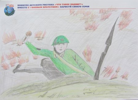 Рисунок на тему Военная тематика