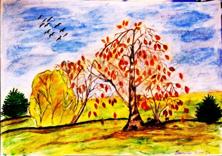Рисунок на тему славная осень