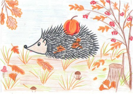 Осень красками для детей